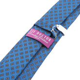 Blue Filo Diamond Printed Macclesfield Silk Tie - Tie Doctor